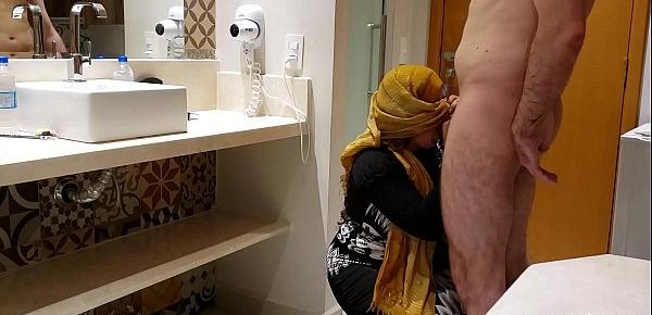  Forbidden Fuck Muslim arab Hijab Niqab BBW Chubby Neighbor lost her virginity - part 1